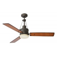 Emerson CF205LVS Highpointe 54-inch Modern Ceiling Fan  3-Blade Ceiling Fan with LED Lighting and 4-Speed Remote Control - B079LQFMFP